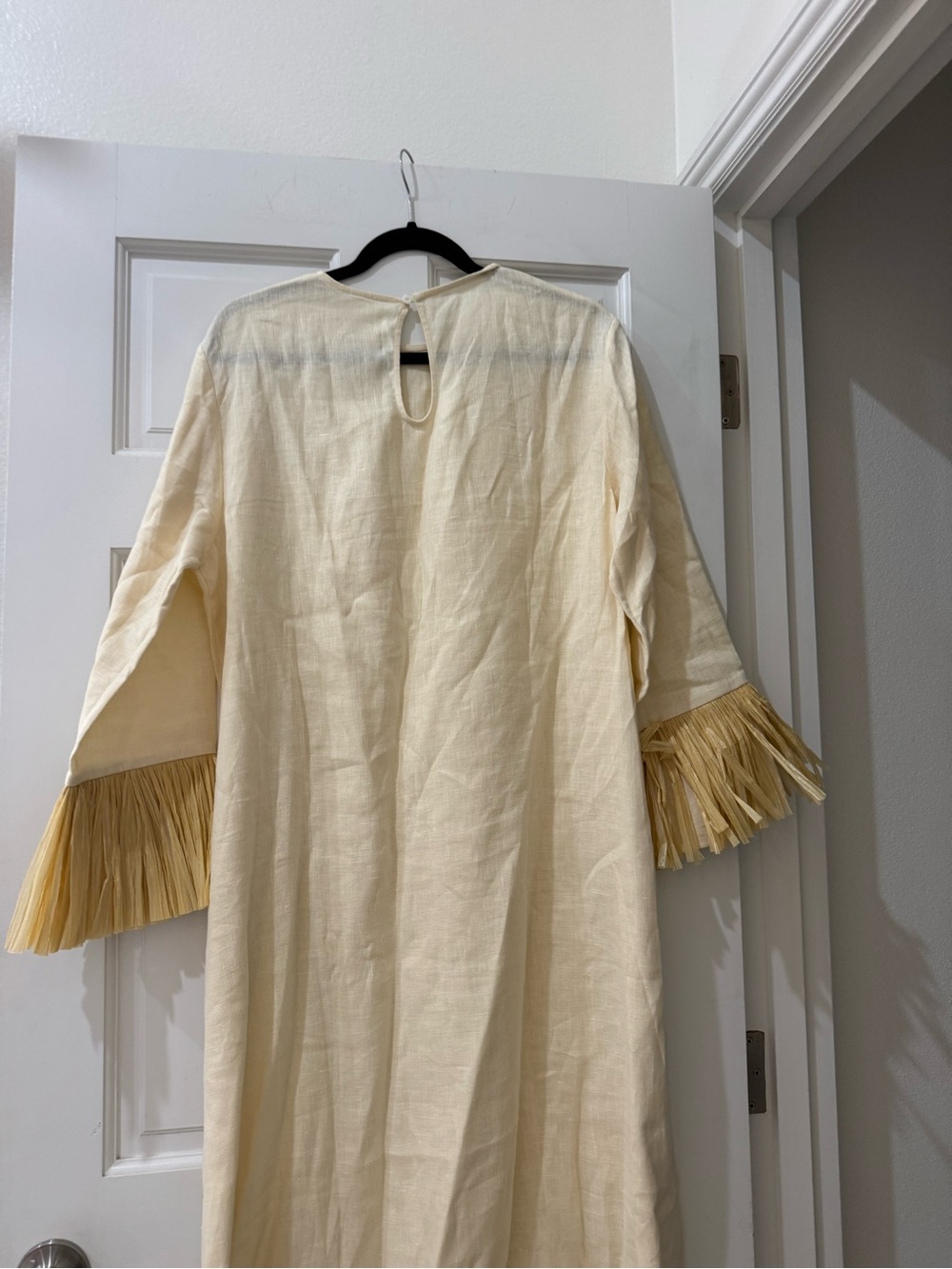 NWT Sleeper Crusoe Raffia Linen Maxi Dress - Picture 10 of 10